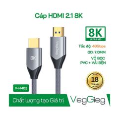 Cáp HDMI 8K VEGGIEG V-H405 5m