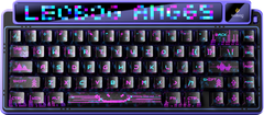 Phím Cơ Leobog AMG65 (Jadeite Switch Đen Tím) Không Dây