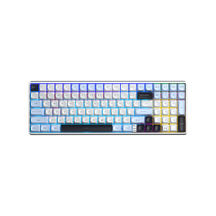 BÀN PHÍM CƠ GAMING AULA S100 PRO (5755) 3 MODE (Phiên bản Xanh dương+trắng+tím đậm/ Brown switch)