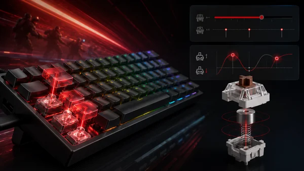 Chỉnh Rapid Trigger và điểm nhận phím magnetic Aula WIN60HE