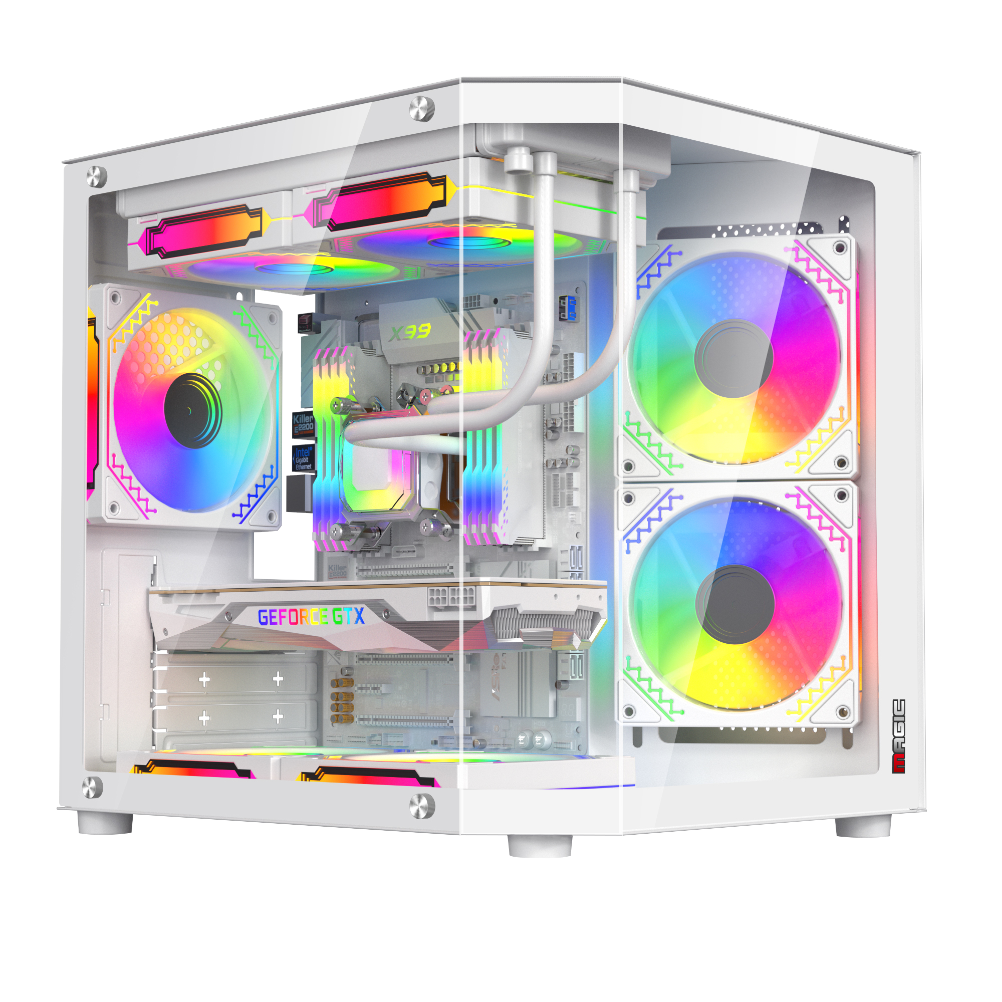 Vỏ Case Magic Cubi M Elite | M-ATX Trắng