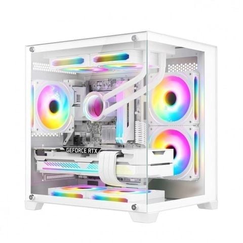 Vỏ Case CoolerPlus X34W M-ATX/ITX Trắng