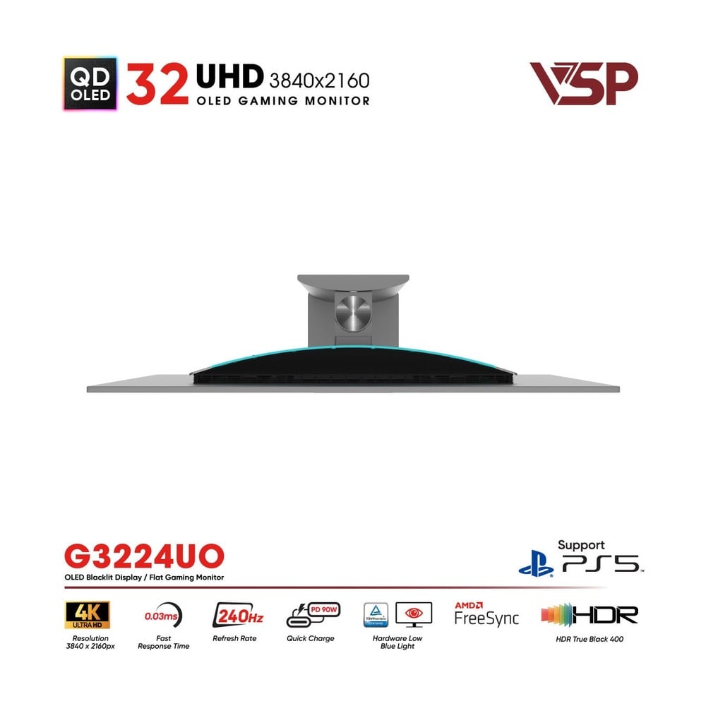 Màn hình QD-OLED Ai gaming Vision Pro G3224UO (32 inch / 4K / 10bit / 240Hz / 0.03ms / G-sync)