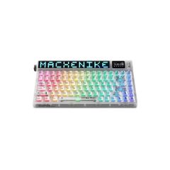 Phím Cơ Machenike KT84-B84W (Gateron North Pole 2.0 Yellow Switch Trắng) Không Dây