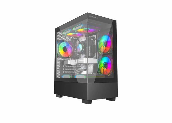 Vỏ Case CENTAUR TIMBER M-ATX/ITX Đen Lưới