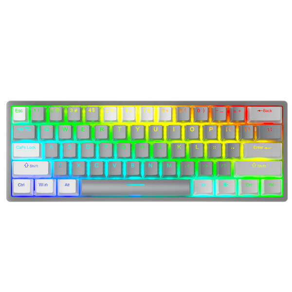 Phím Cơ Aula F3261 (Red Switch Trắng Xám) Có Dây