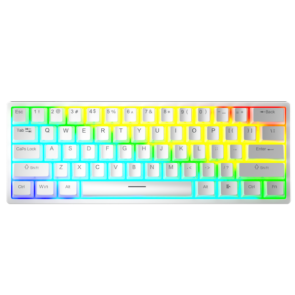 Phím Cơ Aula F3261 (Red Switch Trắng Xám) Có Dây