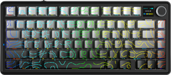 Bàn phím cơ AULA F75 MAX GAMING 3 MODE (Xám + đen gradient contour/ Reaper switch)