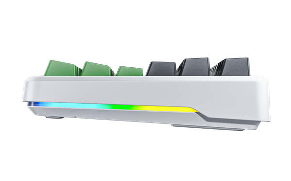 BÀN PHÍM CƠ GAMING AULA F87 (8619) 3 MODE (Phiên bản đen + trắng + xanh lá/ Grey Wood V3 Switch)