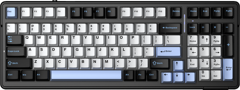 BÀN PHÍM CƠ GAMING AULA F99 (0621) 3 MODE (Đen + trắng + xanh dương/ Star Vector switch)