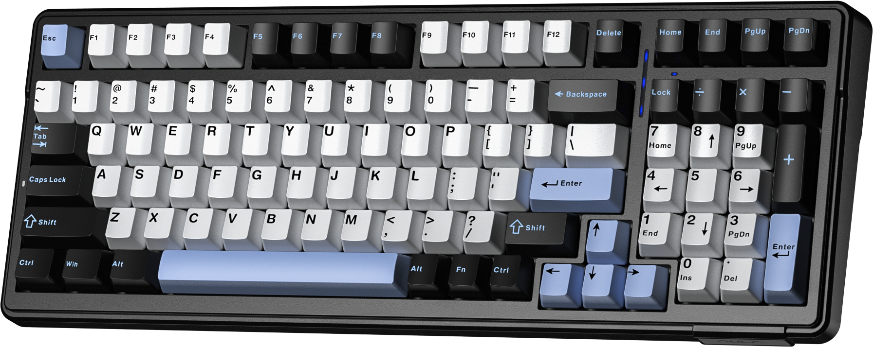 BÀN PHÍM CƠ GAMING AULA F99 (0621) 3 MODE (Đen + trắng + xanh dương/ Star Vector switch)