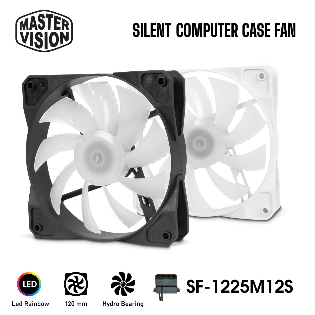 Fan case VSP SF-1225M12S LED Rainbow