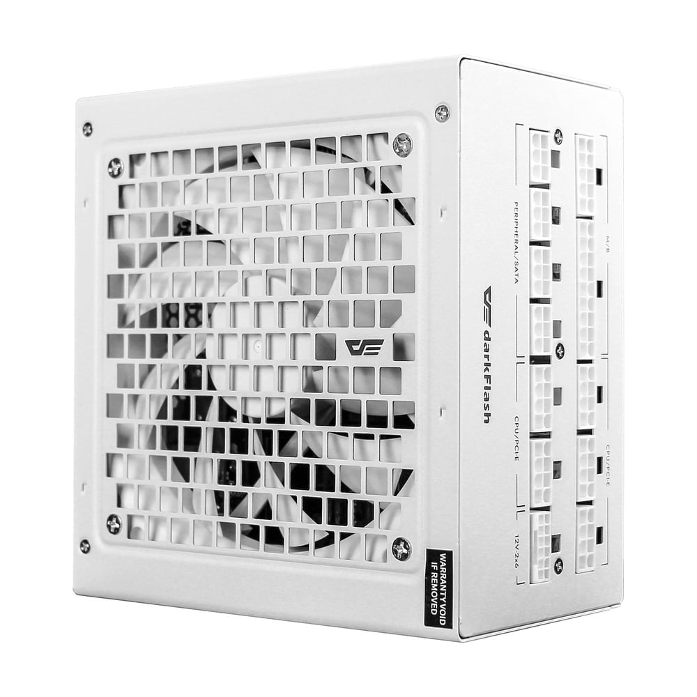 Nguồn DarkFlash PMT 850W GOLD ATX 3.1, PCIe 5.1 (80 Plus Gold/ Full-Modular) Trắng