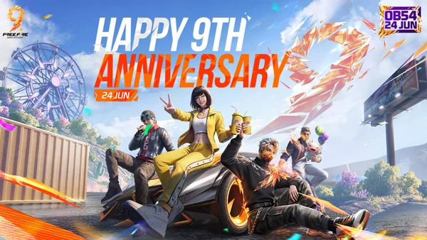 Sự kiện 9th Anniversary Free Fire OB54 (© Garena)