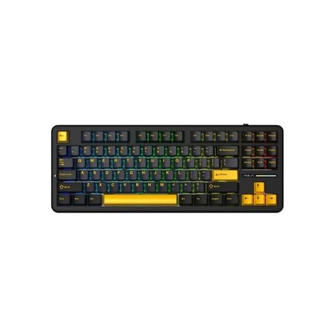 Bàn phím cơ gaming AULA F87 (8770) 3 mode (Phiên bản Đen+Xanh đậm+Cam/ Greywood V3 Switch)