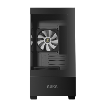 Vỏ Case GAMDIAS AURA GC9M ELITE sẵn 3 Fan ARGB Đen