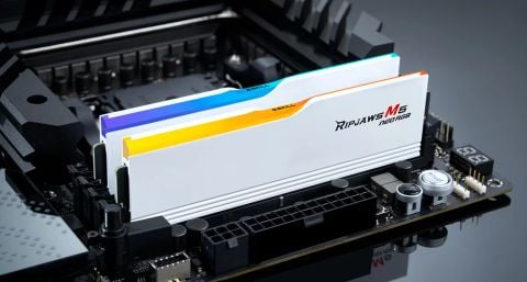 Ram GSkill Ripjaws M5 NEO RGB 32GB (16GB x 2) DDR5, 6000MHz (F5-6000J3636F16GX2-RM5NRK) Trắng