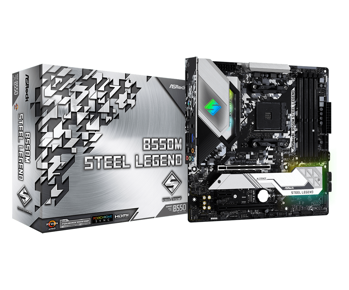 Mainboard AMD ASROCK B550M Steel Legend DDR4