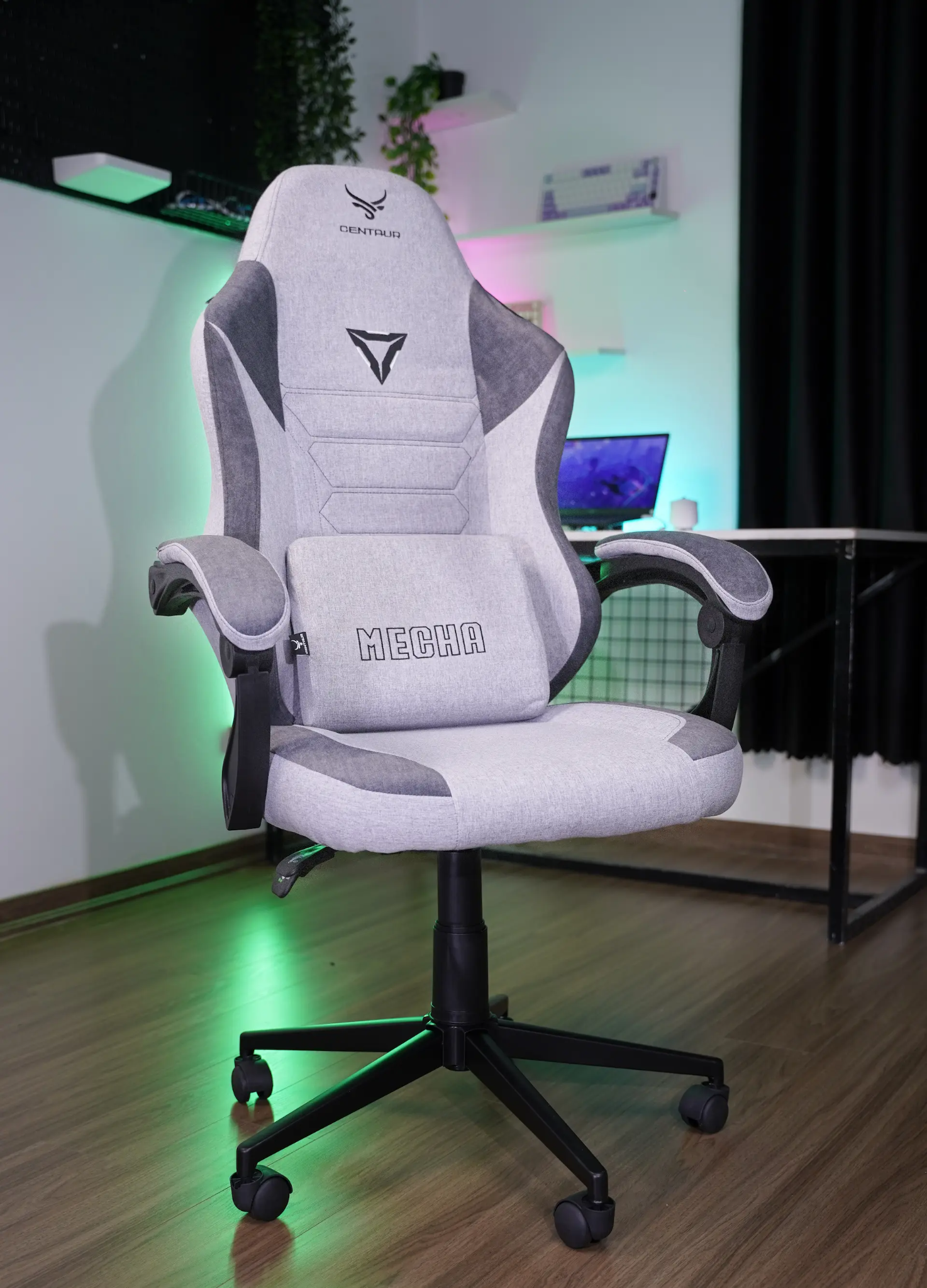 Ghế Gaming Centaur Mecha Xám Đen