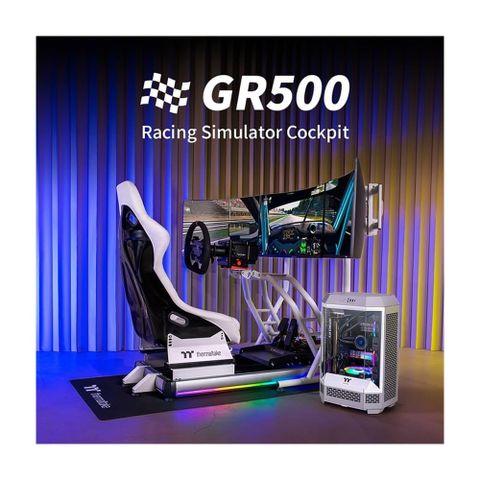 Ghế Giả Lập Lái Xe Thermaltake GR500 Racing Simulator Cockpit Trắng