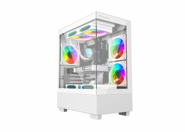 Vỏ Case CENTAUR TIMBER M-ATX/ITX Trắng Trơn