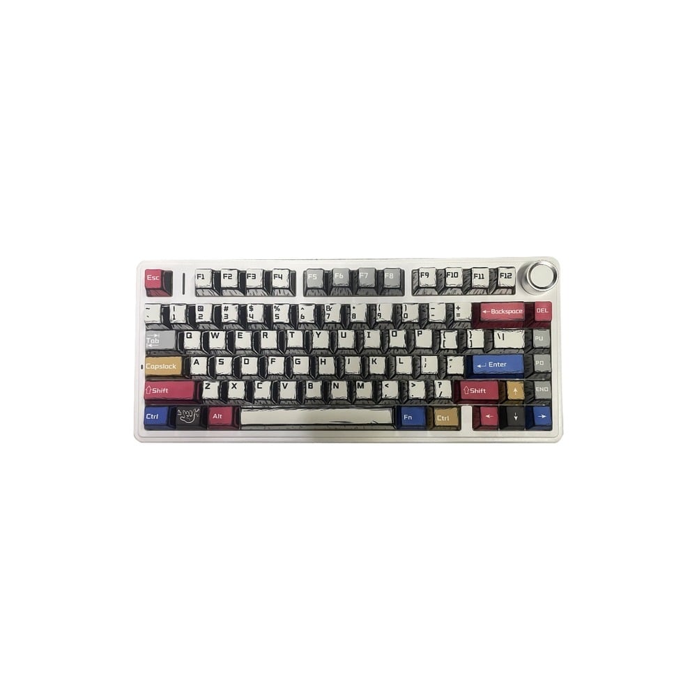 BÀN PHÍM CƠ GAMING AULA F75 (1578) 3 MODE (Phiên bản màu Comic/ Reaper switch)