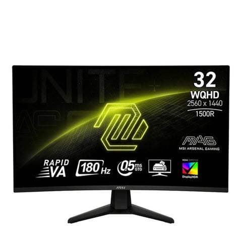 Màn hình Gaming cong MSI MAG 32CQ6F 32 inch Rapid VA/WQHD(2K)/0.5ms/180Hz