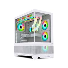 Vỏ Case MIK Lumine 4FA Trắng Kèm 4 Fan ARGB