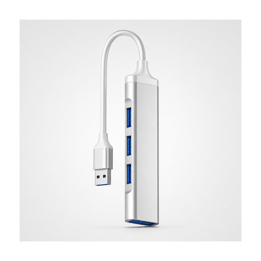 HuB Usb 4Port 3.0 (Nhôm Bạc)