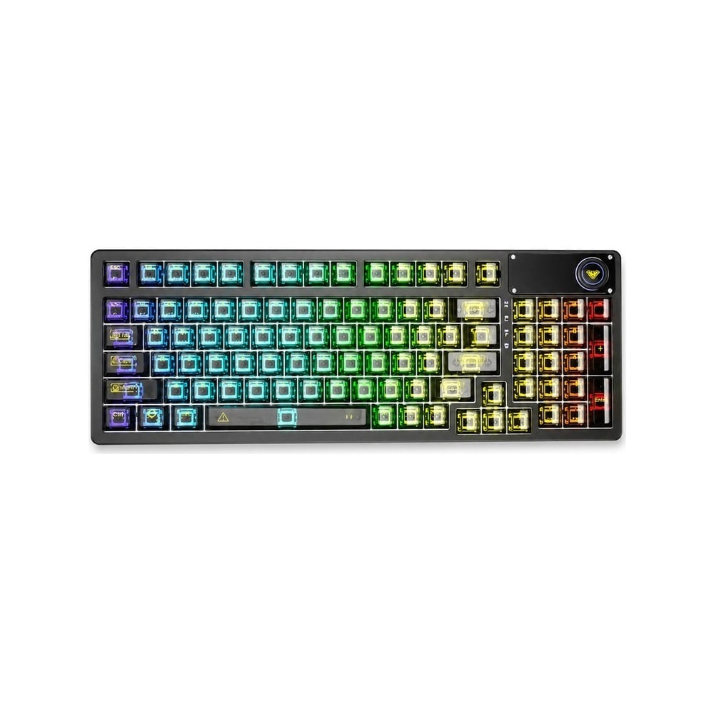 Phím Cơ Aula F98 Pro (Ice Crystal Switch Đen Trong Suốt) Không Dây