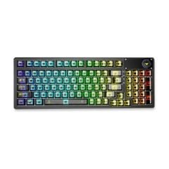 Phím Cơ Aula F98 Pro (Ice Crystal Switch Đen Trong Suốt) Không Dây
