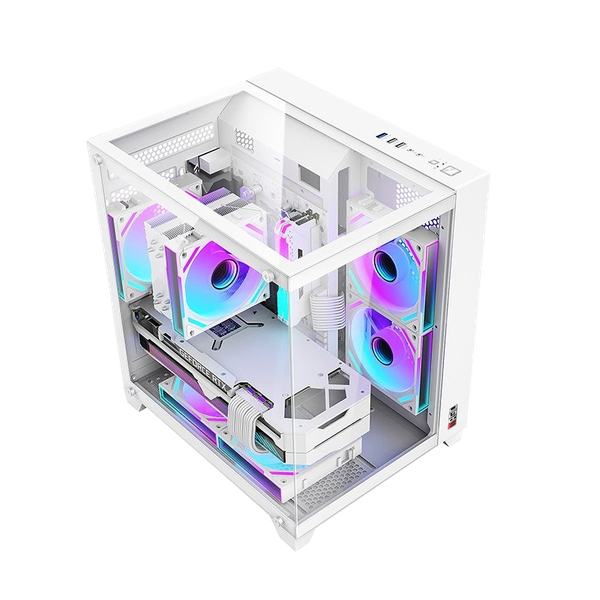 Vỏ Case MAGIC O11 VISION M-ATX Trắng