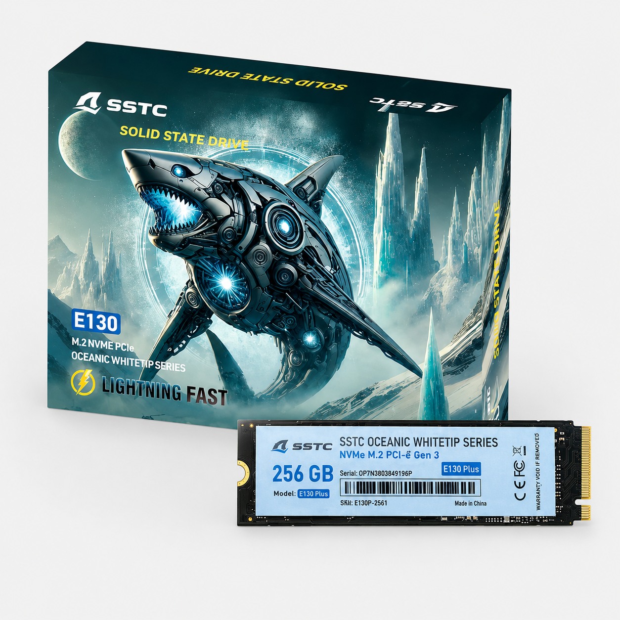 Ổ Cứng SSD SSTC Oceanic Whitetip E130 Plus 256GB M2 NVMe