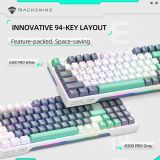 Phím Cơ Machenike K500 PRO-B94 (Grey/Brown Switch Trắng Xám) Không Dây