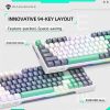 Phím Cơ Machenike K500 PRO-B94 (Grey/Brown Switch Trắng Xám) Không Dây