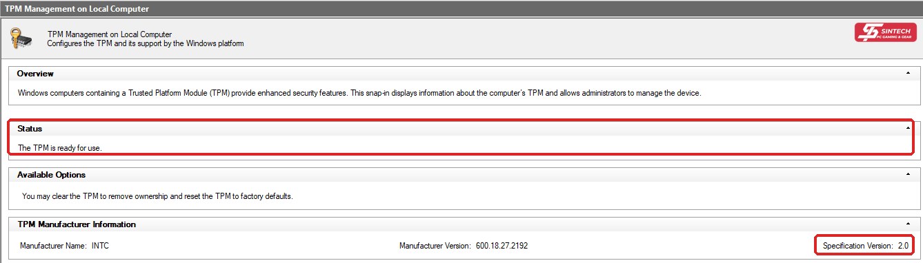 Kiểm tra TPM 2.0 bằng tpm.msc trên Windows 11