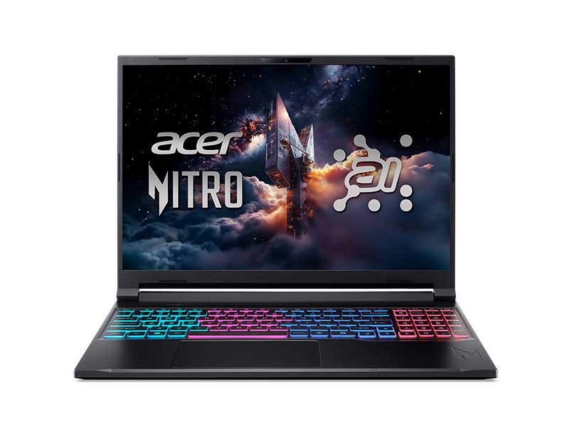 Laptop Acer Gaming Nitro ProPanel ANV16S-61-R9ZV NH.QXPSV.002 (Ryzen AI 7 350 | RTX 5060 | 16" 2K+ IPS 180Hz 100% sRGB | Win 11 | Đen)