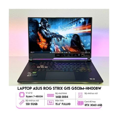 Laptop Asus ROG Strix G15 G513IM-HN008W - Cũ Đẹp