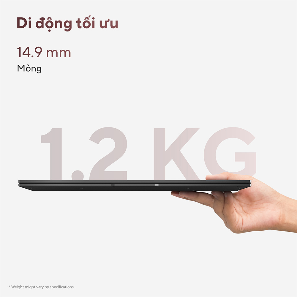 Laptop ASUS Zenbook 14 UM3406KA-PP555WS (RYZEN AI 7 350 | AMD Radeon | 14 inch 3K OLED | 32GB LPDDR5X | 512GB | Windows 11 Home | Đen)