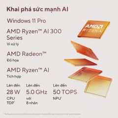 Laptop ASUS Zenbook 14 UM3406KA-PP555WS (RYZEN AI 7 350 | AMD Radeon | 14 inch 3K OLED | 32GB LPDDR5X | 512GB | Windows 11 Home | Đen)
