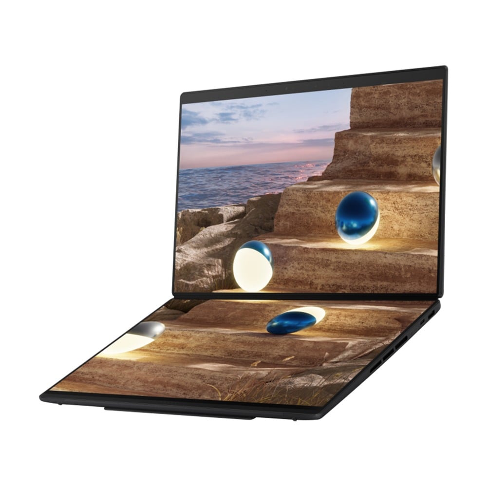 Laptop Asus ZenBook Duo UX8407AA-SN138WS (Intel® Core™ Ultra X9 388H, 32GB, 1TB, Intel Arc, 14 inch 3K 144Hz, Win 11, Office, Xám)