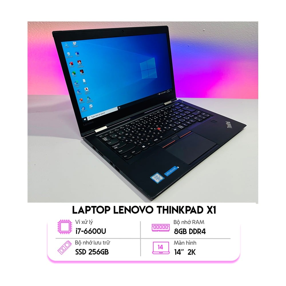 Laptop Lenovo Thinkpad X1 Carbon Gen 4 2K - Cũ Đẹp