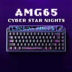 Phím Cơ Leobog AMG65 (Jadeite Switch Đen Tím) Không Dây