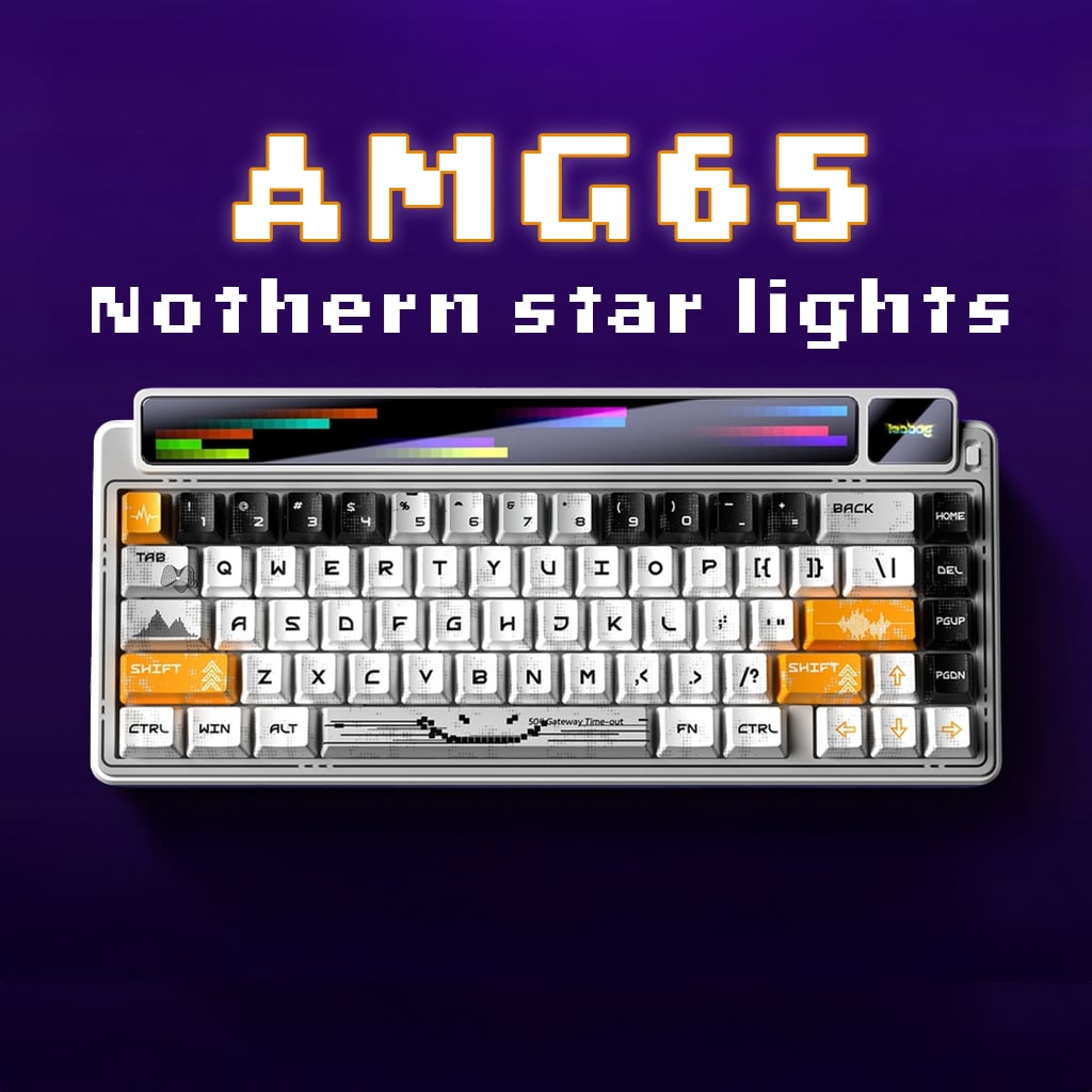 Phím Cơ Leobog AMG65 (Jadeite Switch Trắng) Không Dây