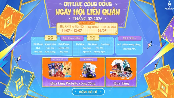 Ngày Hội Liên Quân offline Hà Nội 11-12/07 (© Garena)