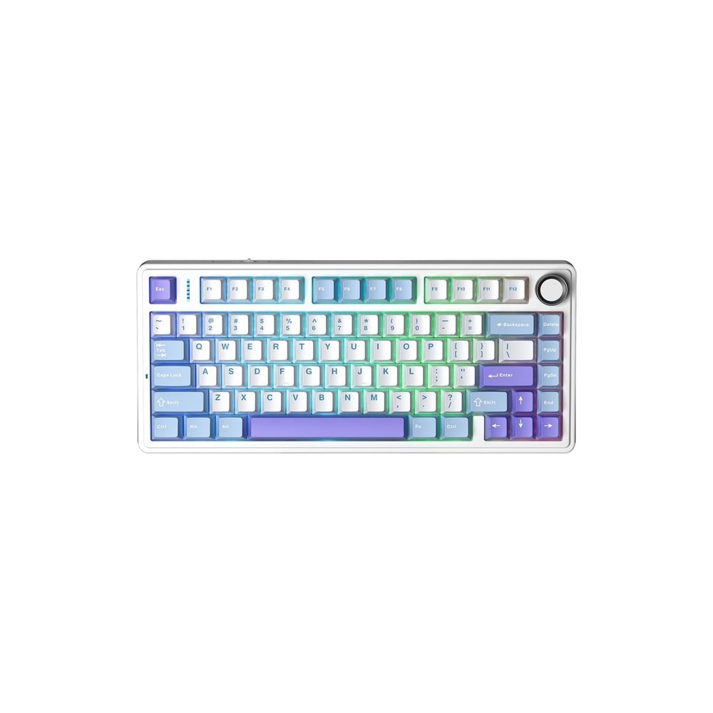 Bàn phím cơ AULA F75 3 Mode (1479) (Phiên bản Xanh dương + trắng + tím/ Reaper switch)