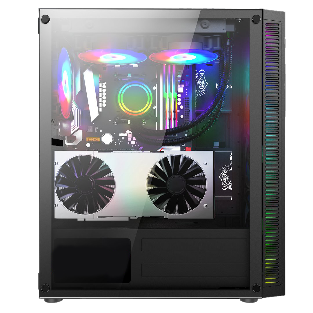 Vỏ Case Magic Luxury I Full Tower E-ATX Đen Sẵn 4 Fan