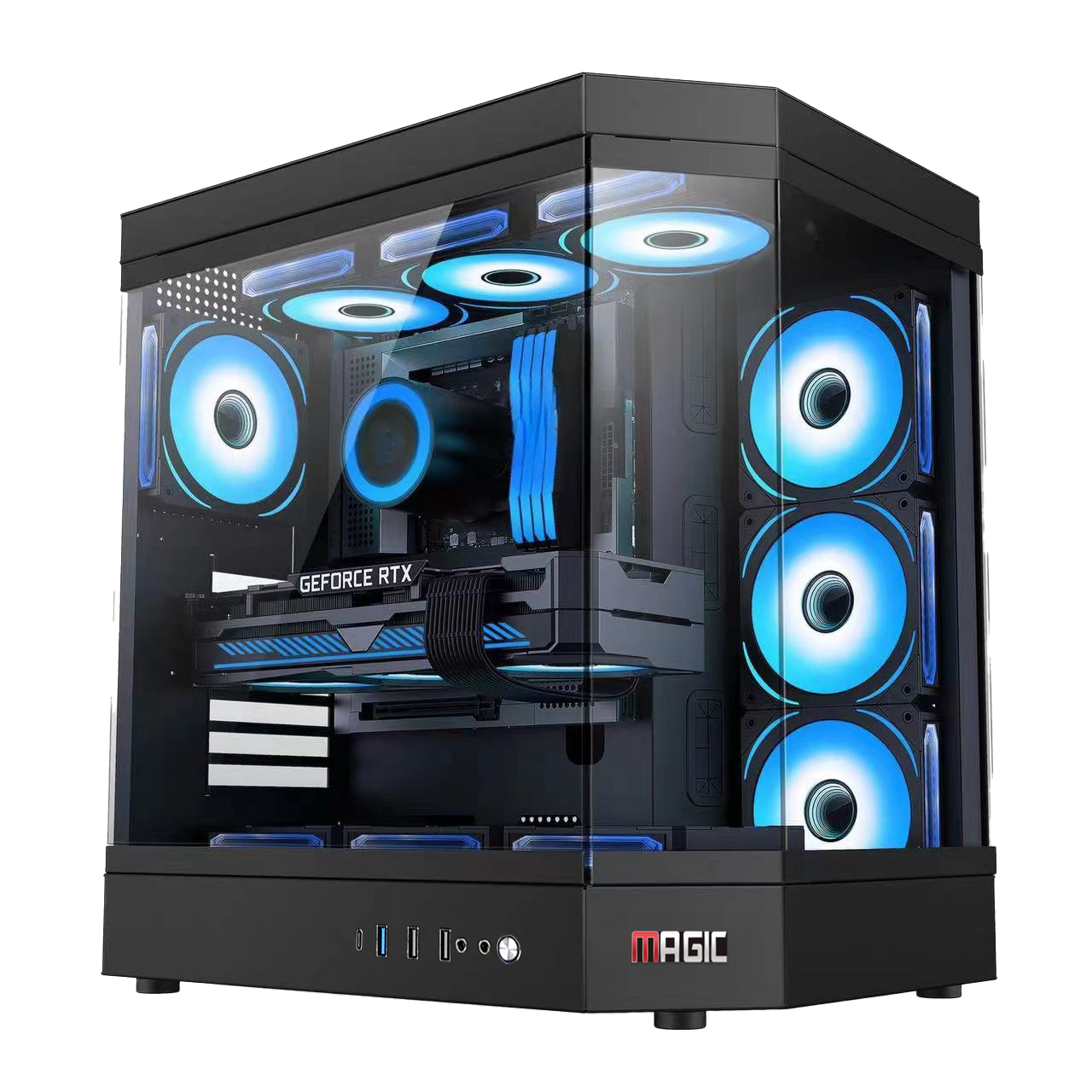 Vỏ Case Magic Vila Ultra Pro ATX Đen