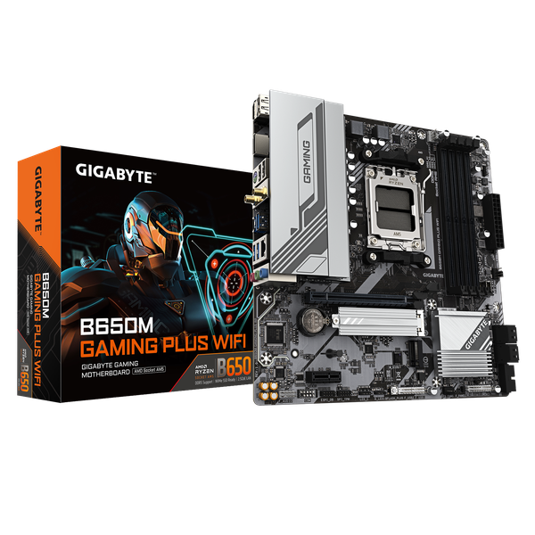 Mainboard Gigabyte B650M Gaming Plus Wifi DDR5, AM5, mATX
