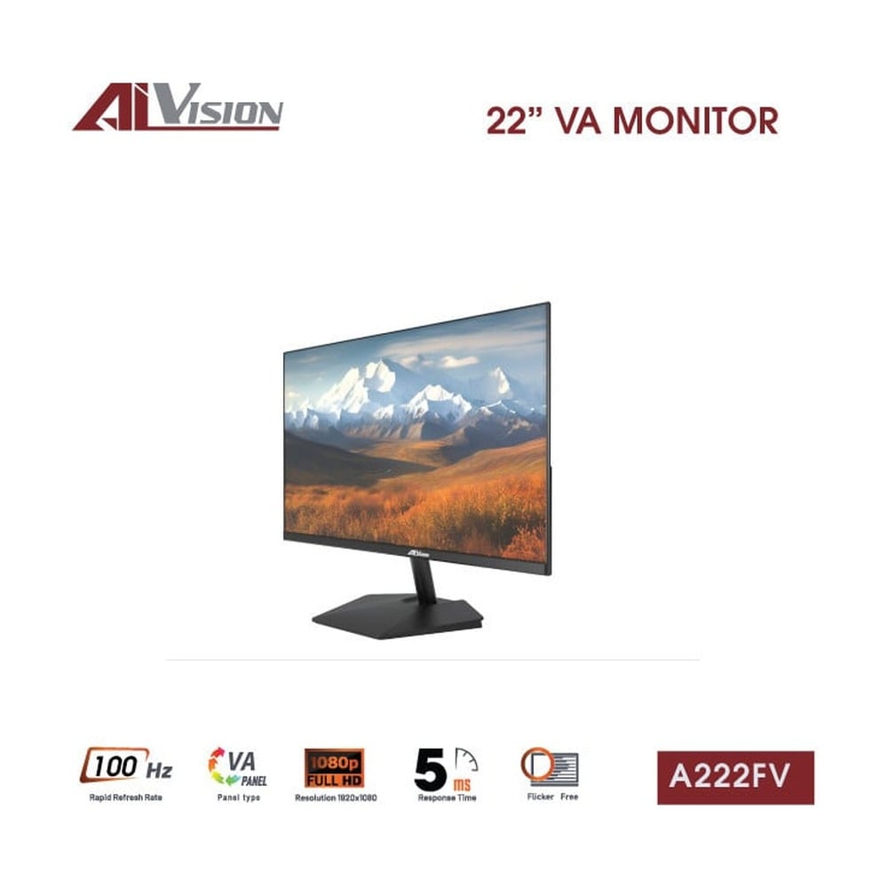 Màn hình 22 inch AiVision A222FV (VA, Full-HD, 100hz)